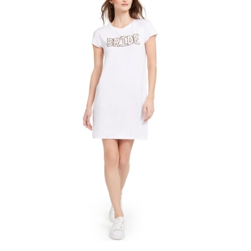 Adrianna Papell Bride Tee Shirt Dress